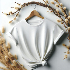 Lady's premium white T-shirt