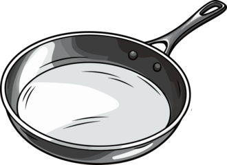 Frying pan clipart desing illustration