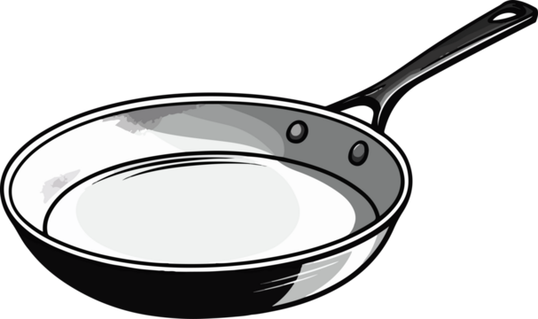 Frying pan clipart desing illustration