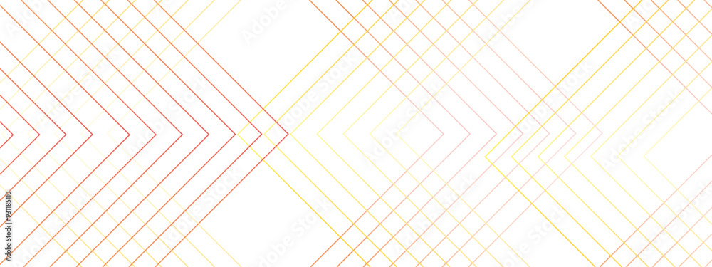 Leinwandbilder Abstract modern minimalistic golden and red geometric line with layered geometric triangle shapes. Futuristic digital landscape with lines. Concept for dynamic websites, striking posters, and business