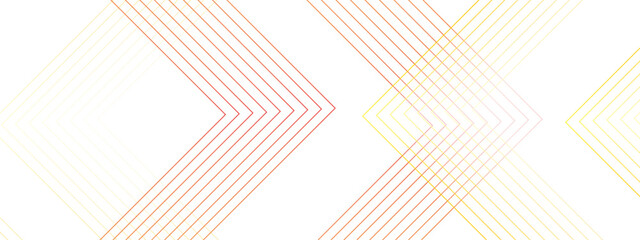 Abstract modern minimalistic golden and red geometric line with layered geometric triangle shapes. Futuristic digital landscape with lines. Concept for dynamic websites, striking posters, and business