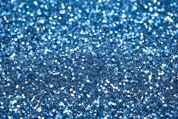 Obraz premium Abstract glitter on emerald background. Festive backdrop for holiday or event. Hanukkah or Christmas background.