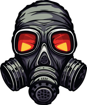 recommend clip art: Gas mask clipart desing illustration