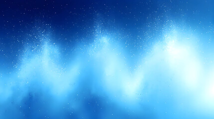 Abstract blue waves with sparkling effects, evoking tranquility.