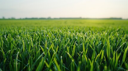 Obraz premium Closeup of Green Grass Field