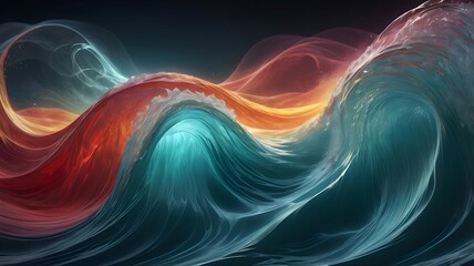 Naklejka premium Abstract Illustration of Dynamic Flowing Energy