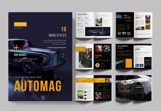 Automotive Magazine Template