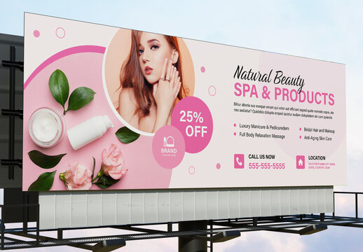 Beauty Clinic Billboard Template