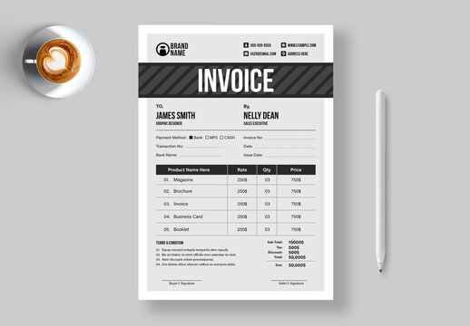Minimal Invoice layout