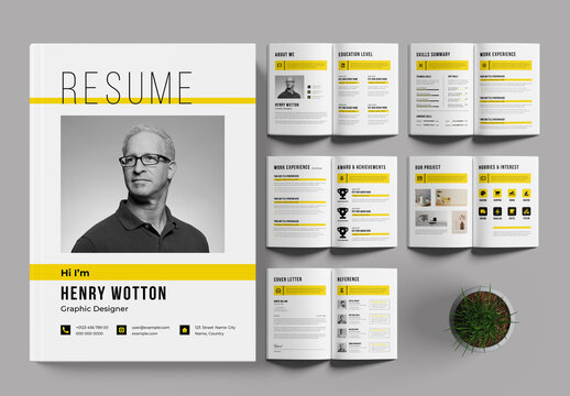 Resume Booklet Template