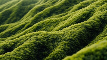 Vibrant Green Mossy Landscape
