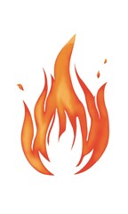 Fire icons set. Fire symbol set. Vector illustration.