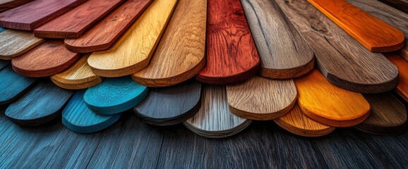 Home Floor Plans And Color Palette Guide, Wooden And Modern Samples