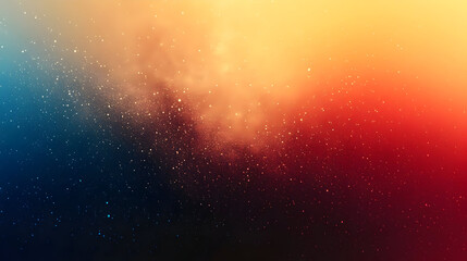 Abstract cosmic background with stars and gradient colors.