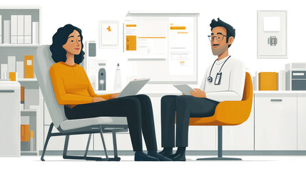 A patient with a supportive caregiver or family member helping with blood clot management.