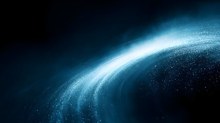 Obraz premium Abstract depiction of cosmic elements with glowing particles.