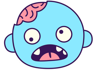 Zoombi face of a child