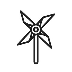 Obraz premium Pinwheel icon vector image.Suitable for use on web apps, mobile apps and print media. 