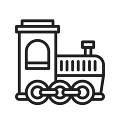 Train icon vector image.Suitable for use on web apps, mobile apps and print media. 