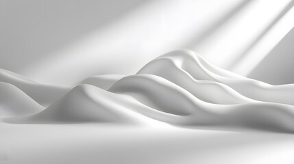 Generate a minimal white background with a slight shadow effect on one side to create a soft, three-dimensional appearance