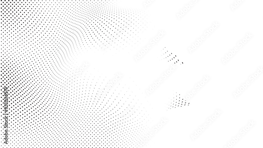 Wall mural circle halftone vector art, icons, and graphics elements.