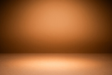 Orange brown background illuminated by soft lighting, creating a warm atmosphere suitable for...
