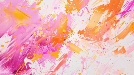 Abstract Colorful Paint Splashes