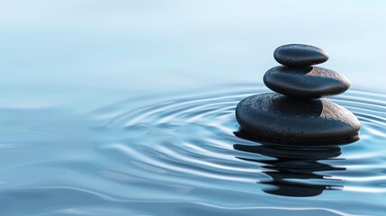 Obraz premium Zen Stones on Water