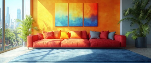 Interior Design Concept Color Scheme Guide With Swatches, Blending Aesthetic Options