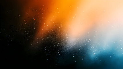 Abstract gradient with sparkling particles in vibrant colors.
