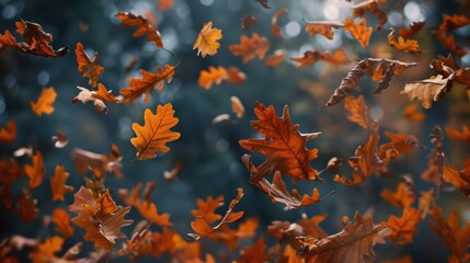 Autumn Leaves Falling