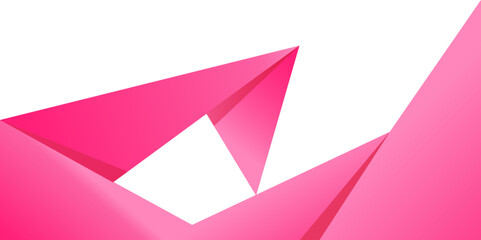 Polygonal geometric gradient mosaic triangle background - abstract minimalistic pink vector graphic design.
