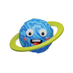 blue ring planets 3d illustration © Vektora