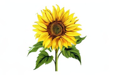Naklejka premium the AI Image Generator, a close up of a sunflower