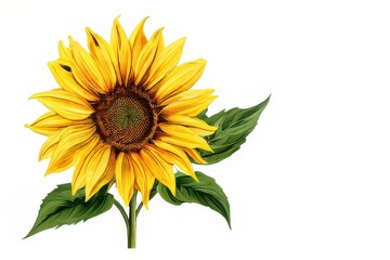 Obraz premium the AI Image Generator, Stunning Closeup of a Vibrant Yellow Sunflower