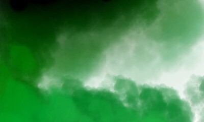 Dark green smoke abstract background