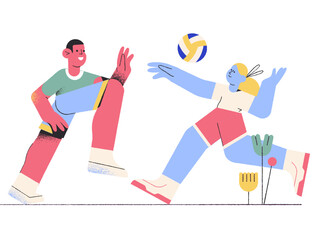 Fototapeta premium Play volleyball