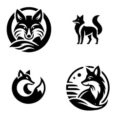 Fox icon silhouette.ai