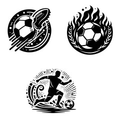 Football icon silhouette
