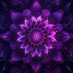 purple dahlia flower isolated on background cutout