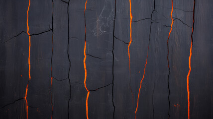 Grunge Halloween backdrop with worn black and orange texture cracked paint and ghostly spiderwebs...