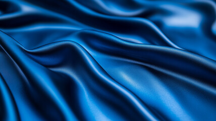 Obraz premium Soft royal blue velvet with flowing folds and a touch of silver luxurious abstract background ideal for New Years Eve themes elegant and festive texture 