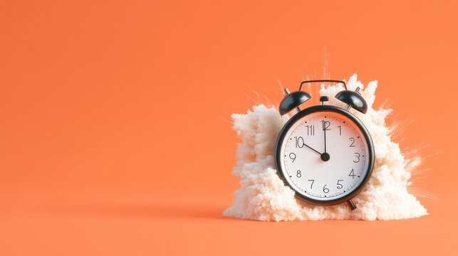 Concept of a time bomb, countdown in a work and deadline.