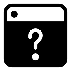 Question mark icon for help and inquiries