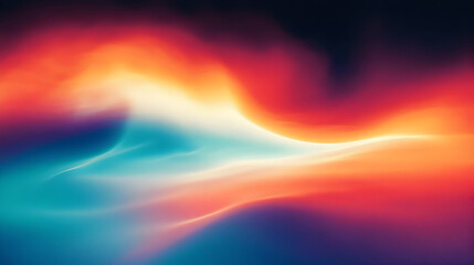 Abstract wave of vibrant colors blending in a dynamic flow.