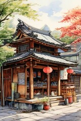 Fototapeta premium the AI Image Generator, Chinese architecture in Palace,