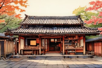 the AI Image Generator, Chinese architecture in Palace,