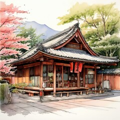 the AI Image Generator, Chinese architecture in Palace,