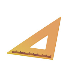 brown triangular arc 3d illustration