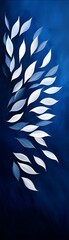 Fototapeta premium Shimmering silver fish moving in perfect harmony, creating the illusion of a living, shifting cloud in the deep blue sea